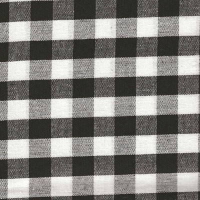 Homespun Fabric - Buffalo Check - Black/White - by the yard
